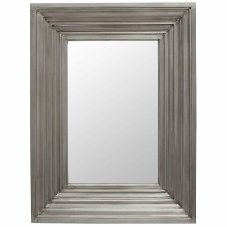 SAFAVIEH 30 x 3.5 x 40 in. Kerry Small Rect Wall Mirror, Silver CMI2004B